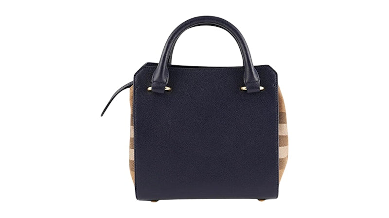 Burberry Mini Banwell Tote Bag Dark Blue