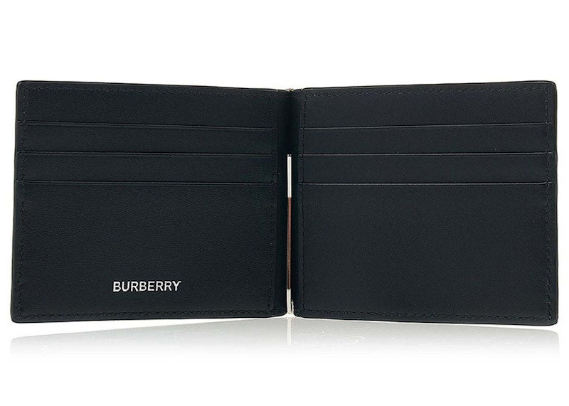 Burberry Money Clip (80698091) Wallet Check Beige