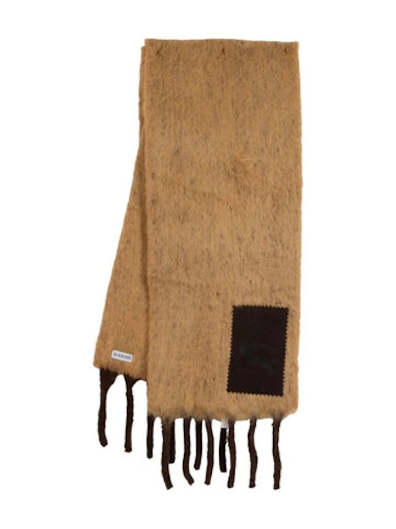 Burberry Mu BrUShed Alpaca Scarf Deer Brown