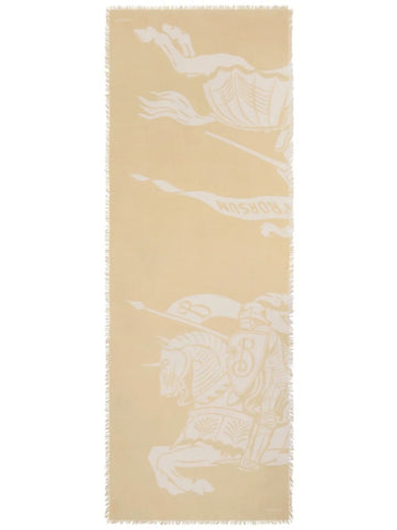Burberry Mu Large Ekd Lw Scarf Sand
