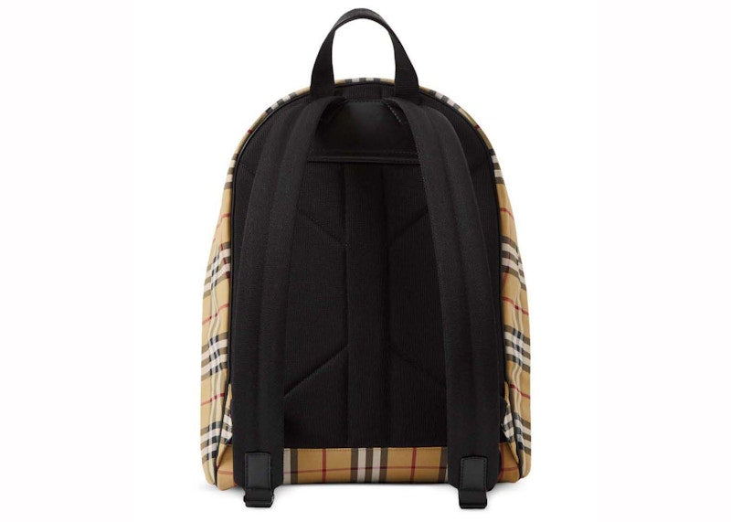 Burberry Nylon Vintage Check Backpack Archive Beige