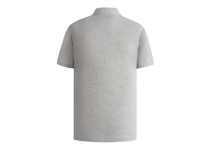 Burberry Oxford Logo Embroidered Polo Grey/Black