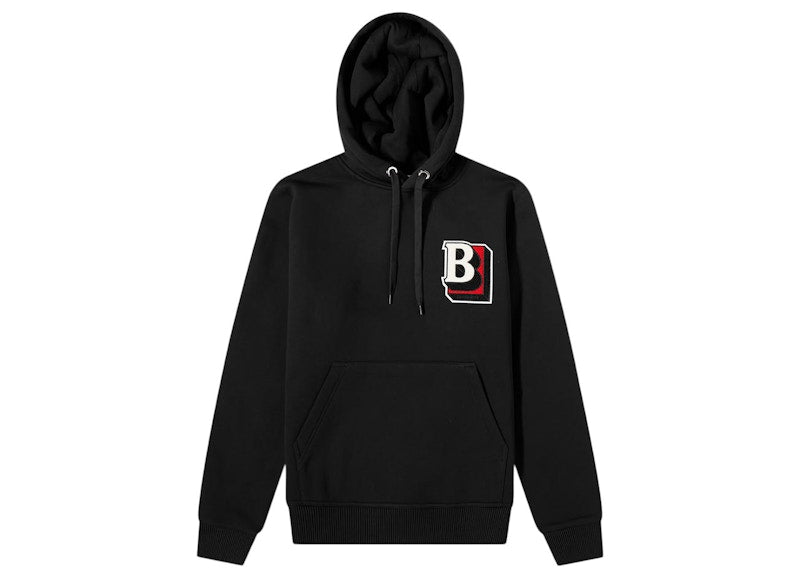 Burberry Patch Logo Hoodie Black