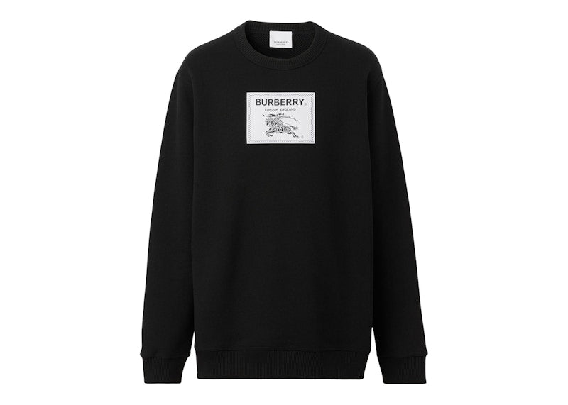 Burberry Prorsum Label Cotton Sweatshirt Black