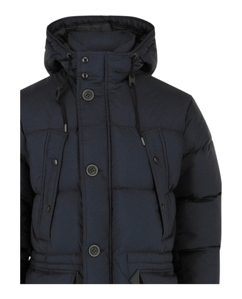 Burberry Quilted Down Jacket Navy
