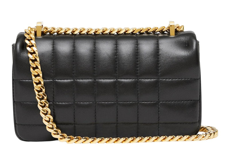 Burberry Quilted Leather Lola Bag Mini Black