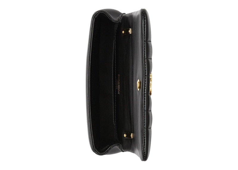 Burberry Quilted Leather Lola Bag Mini Black