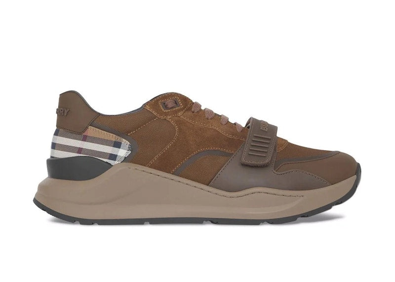Burberry Ramsey Brown Check Suede