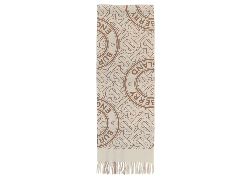 Burberry Reversible Cashmere Scarf White