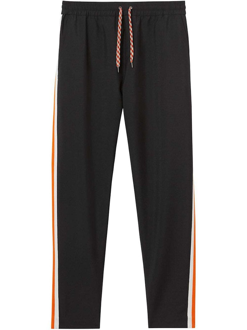 Burberry Side-Stripe Slim Track Pants Black/Orange/White
