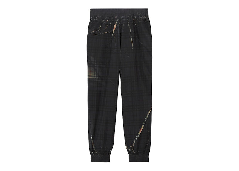 Burberry Sliced Check Jogging Pants Black/Archive Beige