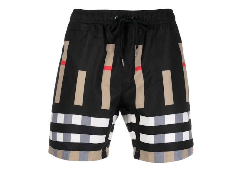 Burberry Sliced Check Swim Shorts Archive Beige/Black
