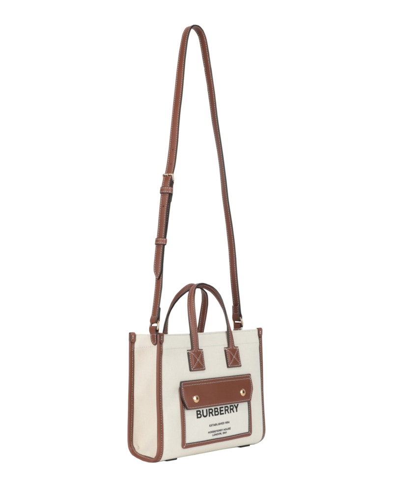 Burberry Small Freya Tote Camel