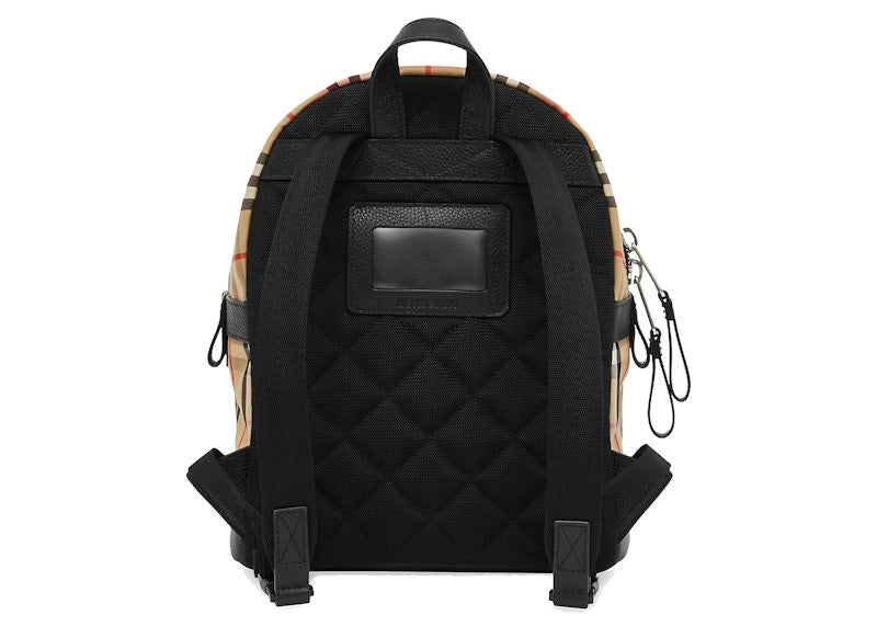 Burberry Small Nico Check Backpack Canvas/Leather