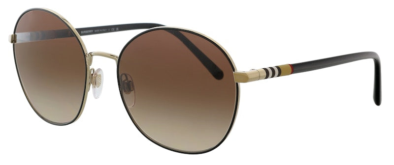 Burberry Square Sunglasses Light Gold (0BE3094 11451356)