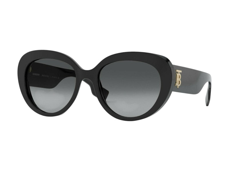 Burberry TB Logo Shaded Polarized Sunglasses Black/Grey (BE4298 3001/T3)