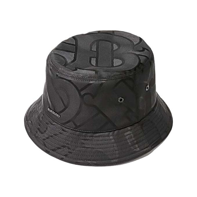 Burberry TB Monogram Jacquard Bucket Hat Black