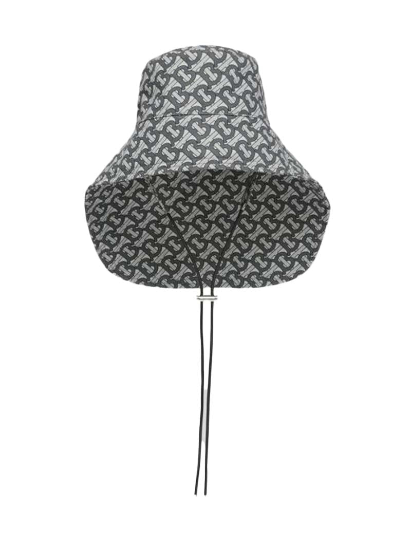 Burberry TB Monogram Logo Fisherman Bucket Hat Grey