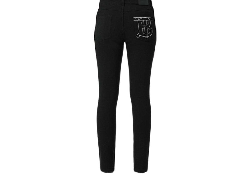 Burberry TB Monogram Skinny Jeans Black