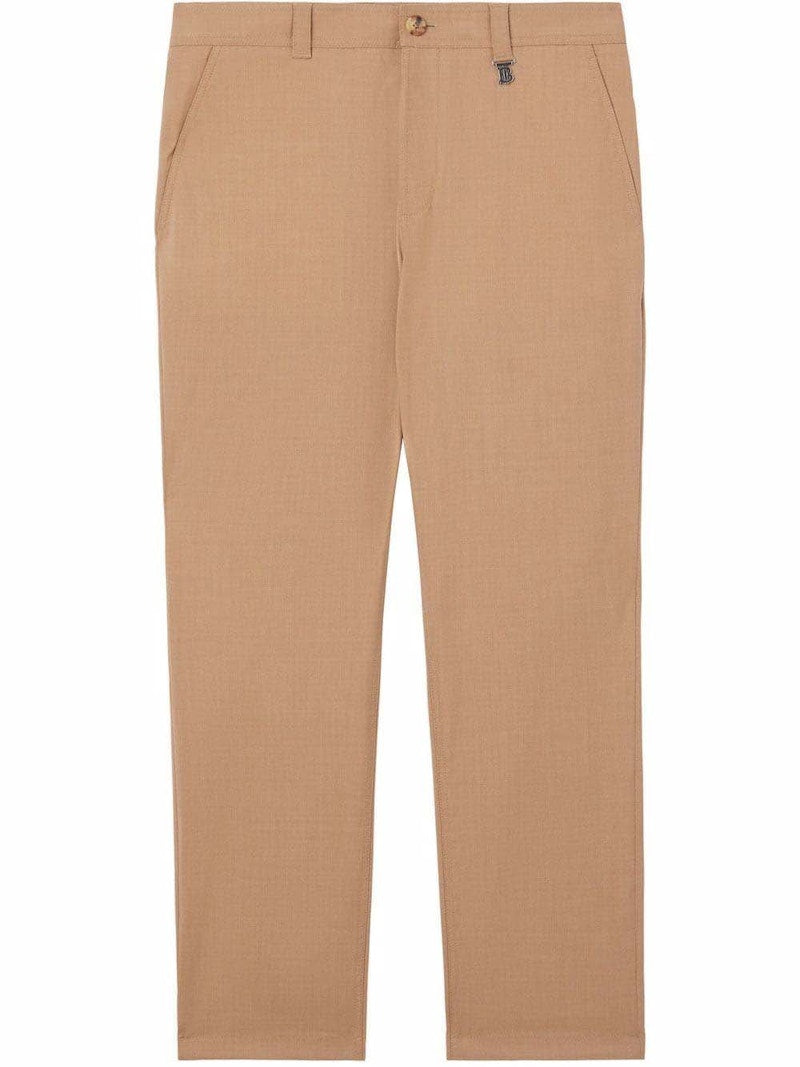 Burberry TB Straight-Leg Trousers Dusty Sand