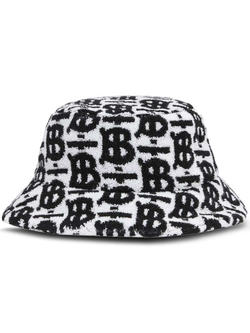 Burberry TB Towel Bucket Hat Black/White