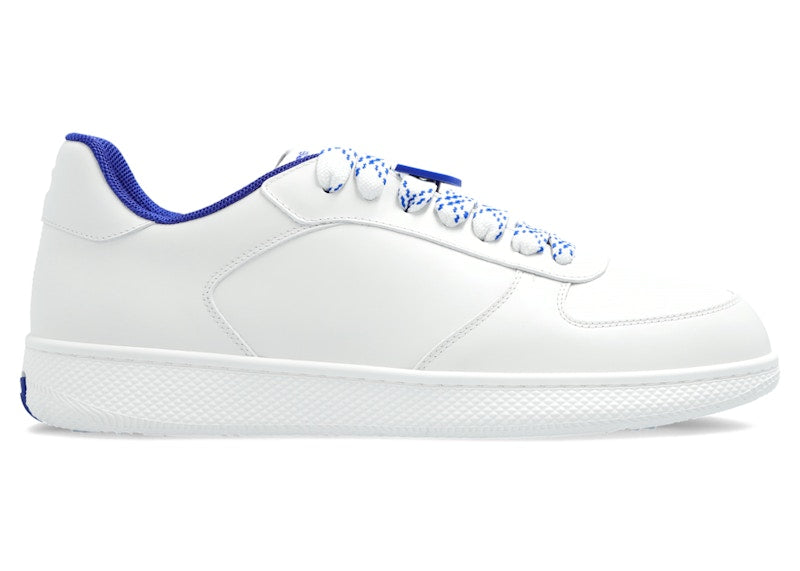 Burberry Terrace Leather Sneakers White Blue