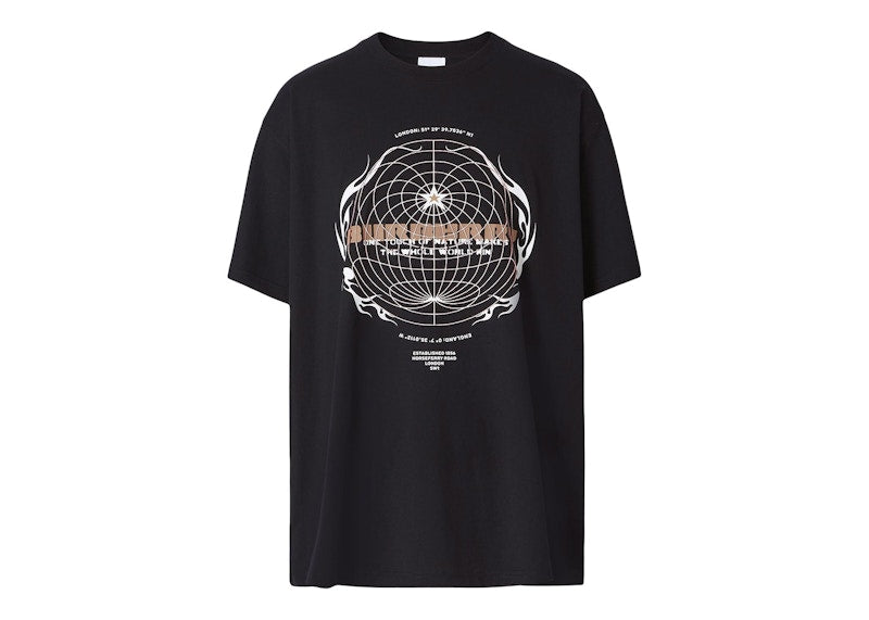 Burberry Totnes Globe Logo T-shirt Black