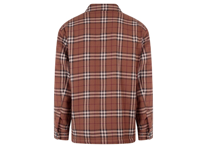 Burberry Traditional Check Print Jacket Brown