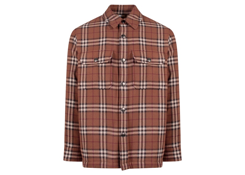 Burberry Traditional Check Print Jacket Brown