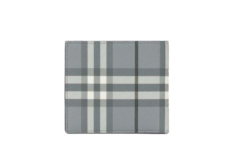 Burberry Vintage Check Bifold Wallet (8 Card Slot) Storm Grey Check