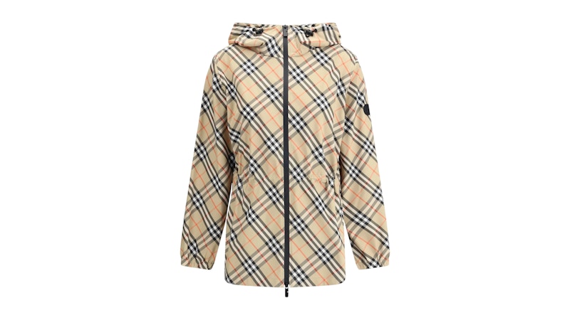 Burberry Women's Check Lightweight Jacket Sand