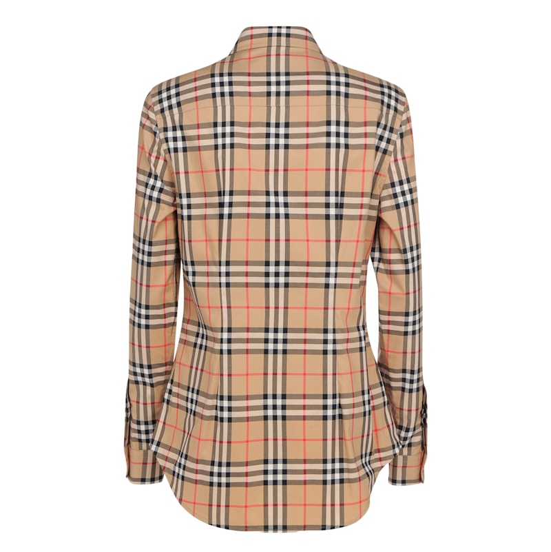 Burberry Womens Classic Check Button Down Shirt Vintage Check