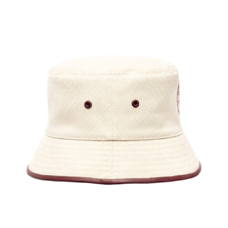 Burberry Womens Logo Print Bucket Hat Natural