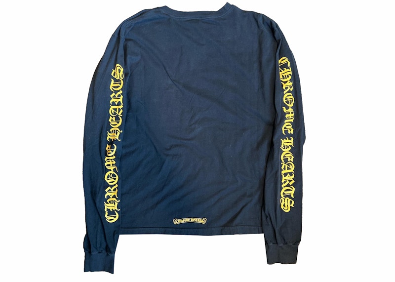 Chrome Hearts Yellow Print L/S T-shirt Black