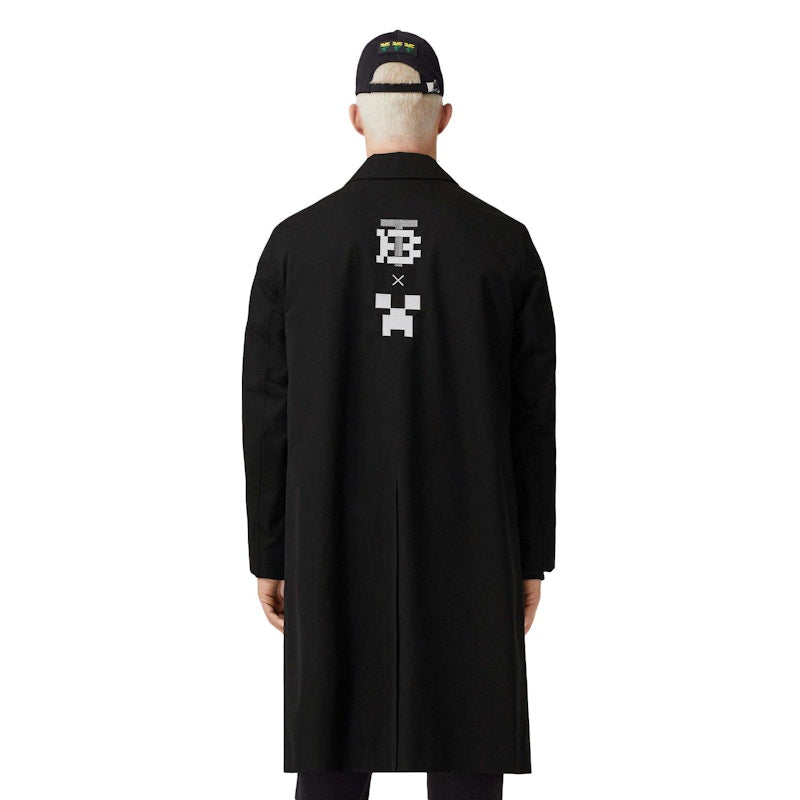 Burberry x Minecraft Monogram Motif Cotton Gabardine Car Coat Black