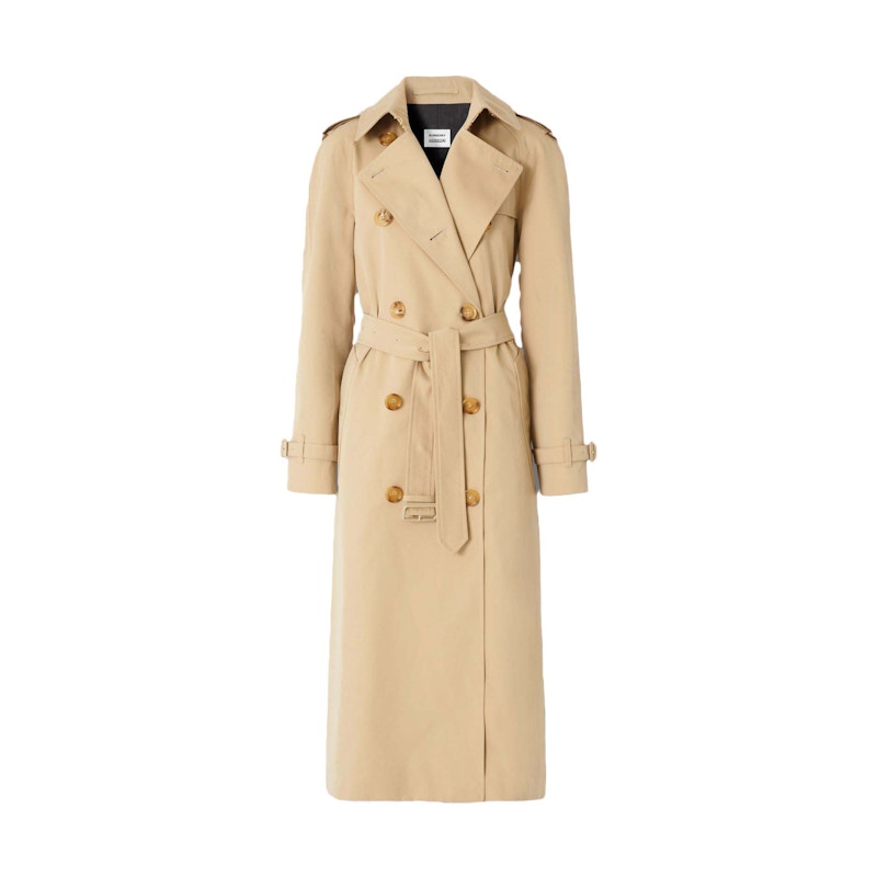 Burberry x Minecraft Monogram Motif Waterloo Trench Coat Honey
