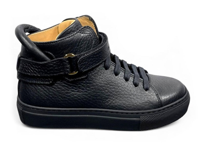 Buscemi 100MM High Black Leather (TD)