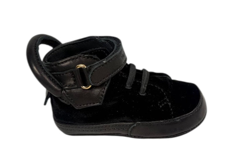 Buscemi 100MM High Black Velvet (Baby)