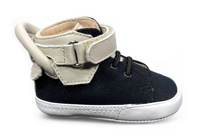 Buscemi 100MM High Canvas Black Off White (Baby)