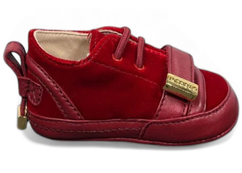Buscemi 50MM Low Strap Scarlet Velvet (Baby)