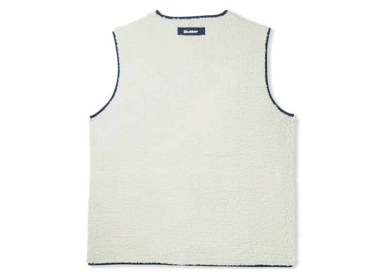 Butter Goods x Kangol Reversible Zip Thru Vest Navy White