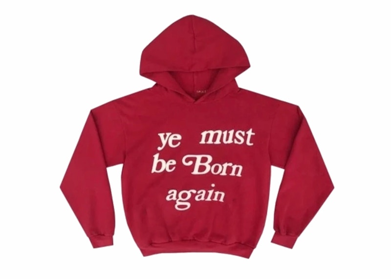 Cactus Plant Flea Market Born Again Hooded Sweatshirt (No Pocket) Red