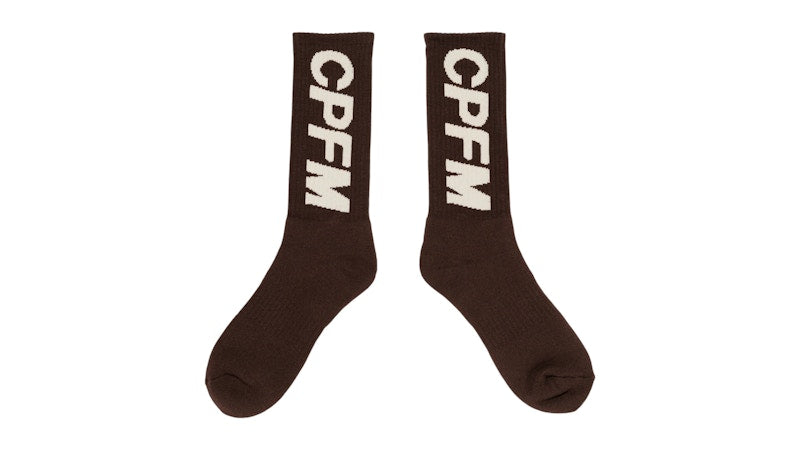 Cactus Plant Flea Market CPFM Brown Tube Socks Brown