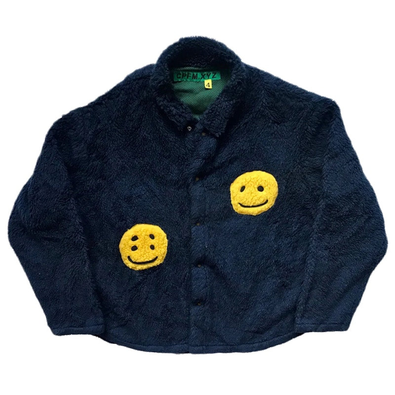 Cactus Plant Flea Market CPFM Double Smiley Work Shirt Navy