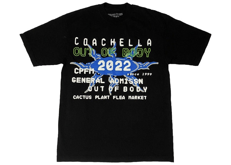 Cactus Plant Flea Market Coachella Weekend 2 T-shirt Black