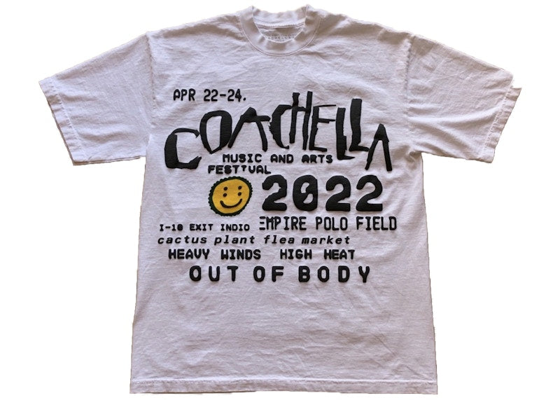 Cactus Plant Flea Market Coachella Weekend 2 T-shirt White