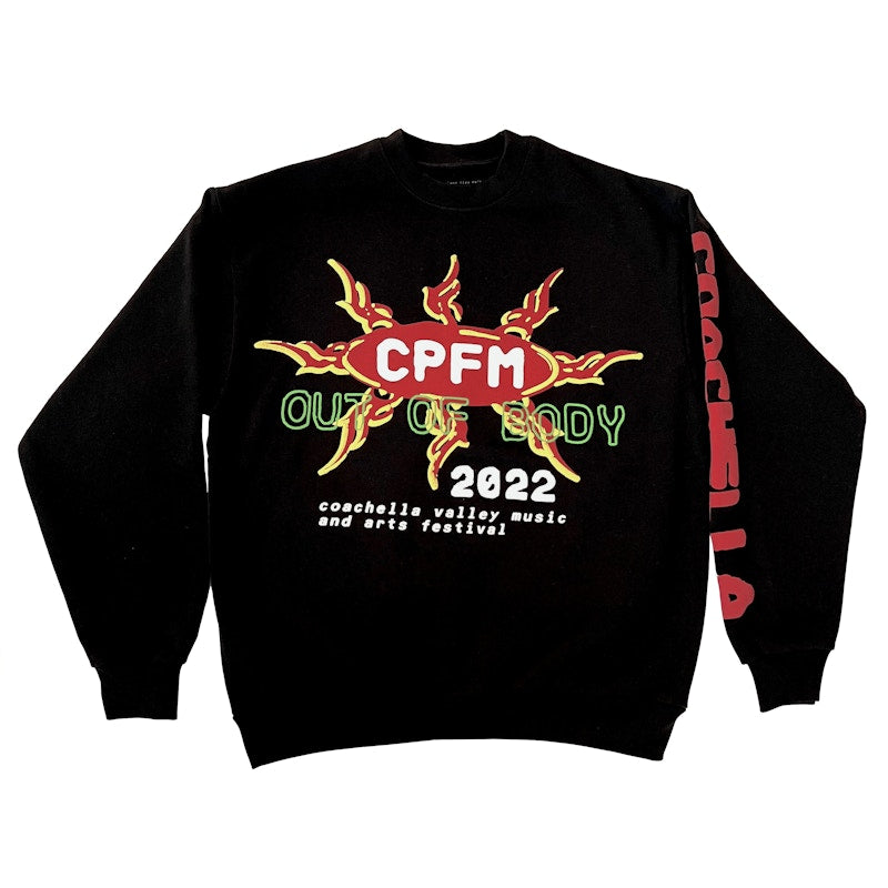 Cactus Plant Flea Market Coachella x CPFM Weekend 1 Crewneck Black