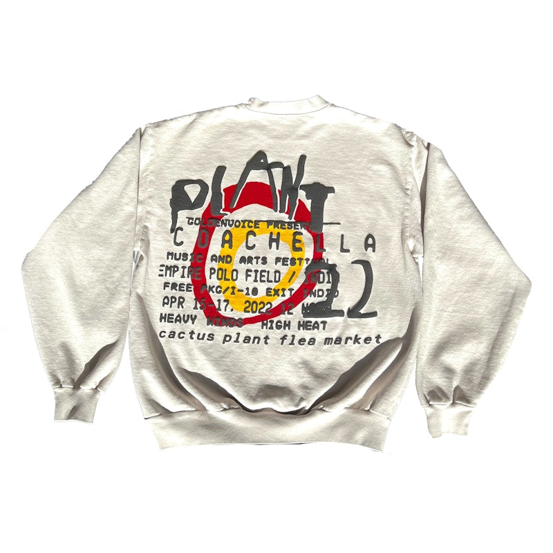 Cactus Plant Flea Market Coachella x CPFM Weekend 1 Crewneck Bone