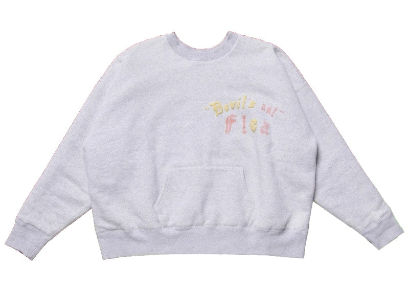 Cactus Plant Flea Market Devils Ant Double Layered Crewneck Grey