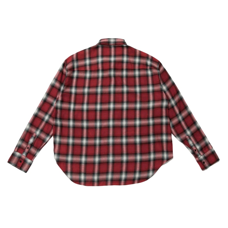Cactus Plant Flea Market Double Vision Check Shirt Red